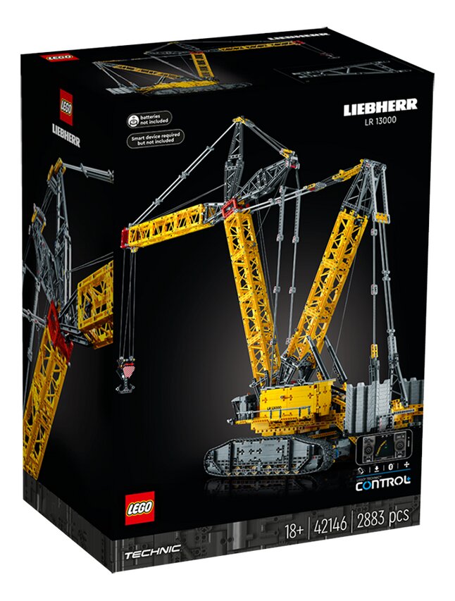 Huur LEGO Liebherr Rupsbandkraan LR 13000 42146